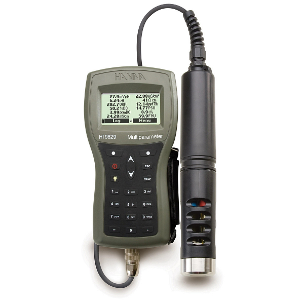 HI9829-11202 портативный анализатор воды, кабель 20 м, GPS