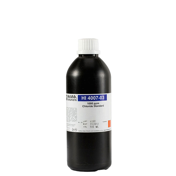 HI4007-03 стандартный раствор хлорида, 1000 мг/л, 500 мл n/v